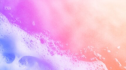 Wall Mural - Colorful abstract foam background with soft gradients and bubbles, ideal for design projects