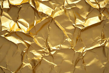 Poster -  crumpled gold paper