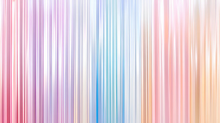 Wall Mural - Seamless trendy iridescent rainbow corrugated ribbed glass background texture. Soft pastel holographic frosted window refraction pattern