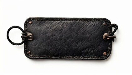 Aufkleber - A black leather strap with a hole in the middle
