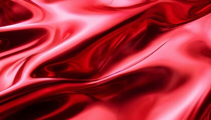 Poster - A red fabric with a shiny surface