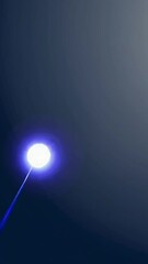 Wall Mural - Dynamic blue glow: evolving light beam in motion against dark background