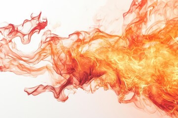 Wall Mural - a massive explosion of vibrant flames erupting in slow motion, with intricate fire tendrils dancing 
