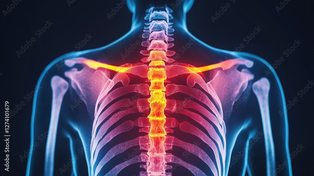 Inflamation Between Ribs X-Ray Imaging in Radiology for Detecting Inflammation. X-Ray Imaging in ...