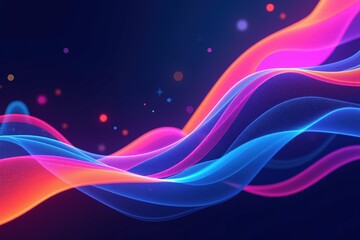 Wall Mural - vibrant colors and fluid motions: an artistic visualization of dynamic waves and light patterns in e