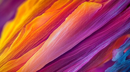 Wall Mural - a stunning abstract display of vibrant colors flows together. the graceful movement of hues creates 