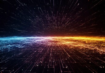 Wall Mural - 3d illustration of computer code, depicting digital programming concepts in a futuristic style