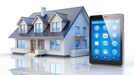 Wall Mural - Smart Home Technology, Tablet, House, Automation