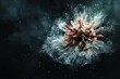 © Asen - a virus cell, breaking apart .