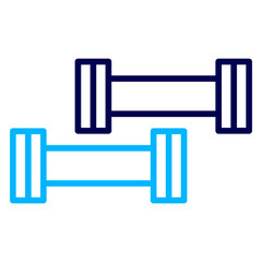 Sticker - Dumbbell Outline Color icon