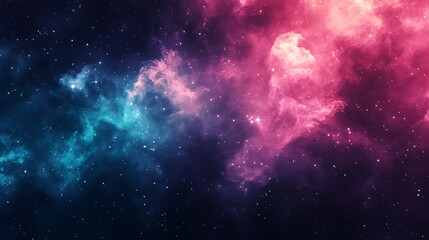 Wall Mural - a colorful galaxy with blue, pink, and purple stars