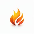 © Niphaphan - A bold fire logo with intense flames and strong lines, centered on a white background
