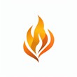 © Niphaphan - A bold fire logo with intense flames and strong lines, centered on a white background
