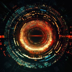 Digital Data Sphere: An Abstract Visualization of Binary Code in a Circular Form