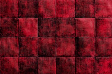 Wall Mural - Quilted velvet burgundy fabric as a background