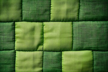 Wall Mural - green quilted backrest of the sofa