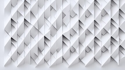 Intricate geometric pattern of folded paper creating a three-dimensional effect showcasing shadows and light for artistic design inspiration