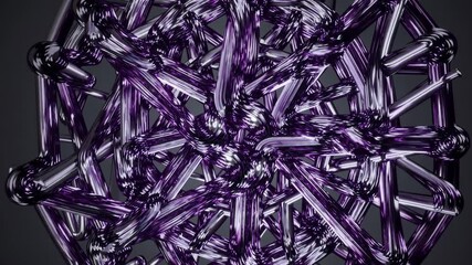 Fototapete - Pulsating Purple Pod Luminescent Dreamscape
