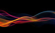 © Sekai - Black Backdrop with Glowing Colorful Trails Creating a Stunning Modern Abstract Visual Impact