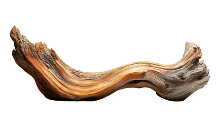 Poster - Driftwood isolated on transparent background, ideal for photo editing and creating unique compositions