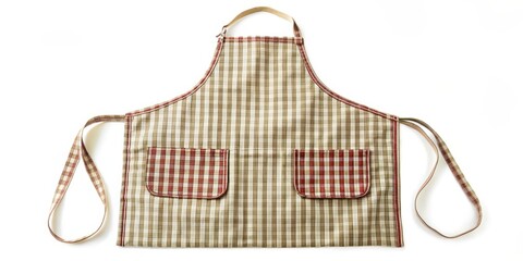 Sticker - Checked Apron on White Background