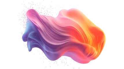 Poster - Vibrant digital wave swirling particles, blending dynamic motion with translucent backdrop for innovative graphic design concepts