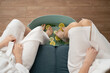 © ADDICTIVE STOCK - Mother and daughter enjoy a relaxing home foot spa session