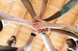 © Rawpixel.com - Diverse group of people joining hands in a circle. Teamwork and unity are emphasized. Hands of different ethnicities and genders symbolize collaboration. People joining hands, diversity, teamwork.