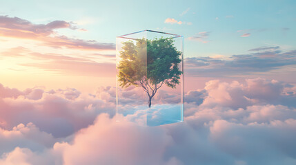 Wall Mural - surreal growing tree