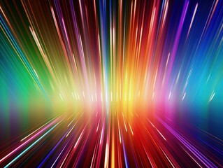 Wall Mural - abstract colorful light burst effect for technology, design background or wallpaper