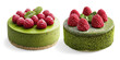 © Mahananda - Green match cake with raspberries on a Transparent Background