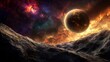 © Elkhan Babayev - Planets and planets beyond our solar system in distant galaxies await exploration. Exciting new worlds are ready to be discovered and inhabited in nebulae and galaxies far away.