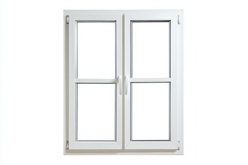 Wall Mural - a bright white window framing a clear view of the outside world during the daytime isolated on trans