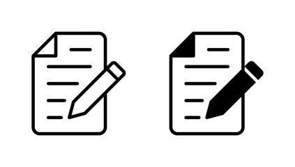 Note icon vector. notepad sign and symbol