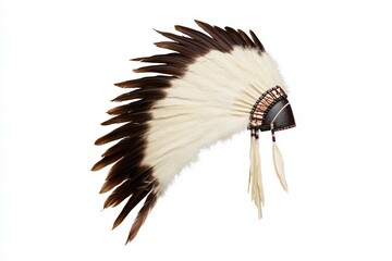 Wall Mural - Native American headdress with feathers and a black band