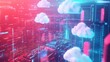 © TopMedia - Futuristic Digital Cloud Environment with Abstract Modern Design