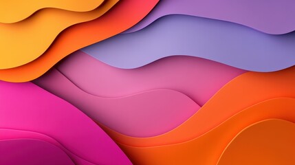 Wall Mural - Vibrant Abstract Wallpaper with Overlapping Shapes and Colors