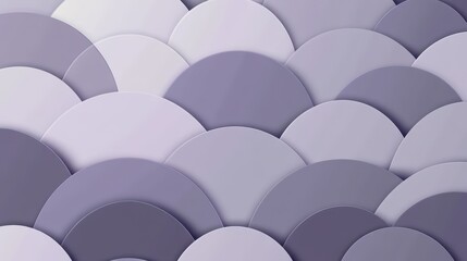 Wall Mural - overlapping light purple semicircle pattern creates a visually pleasing texture