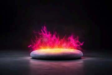 revenue visualization with neon flows and vibrant codes