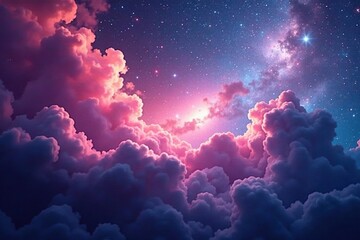 swirling clouds of pink and blue in cosmic wonder, nebula, cosmic, galaxies
