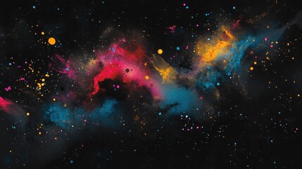 colorful nebula, cosmic dust, space exploration, background stars, science education