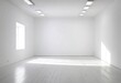 © Brother Stocks - Minimalist White Room with Natural Light Streaming through Window
