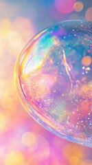 Wall Mural - Prismatic Bubble on a Dreamy Background