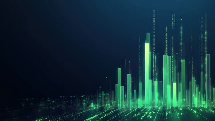 Wall Mural - digital metropolis a vibrant network of luminous structures in a futuristic skyline design