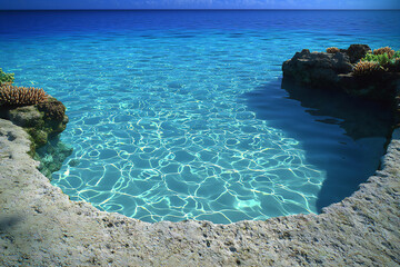 Poster -  bora bora spring midday reflections