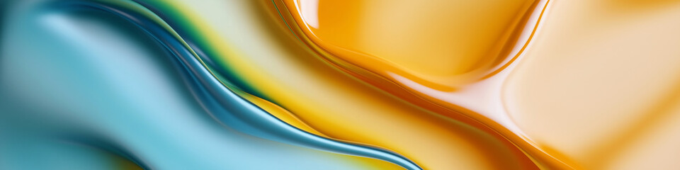 Abstract flowing smooth lines creating dynamic colorful background