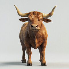 Wall Mural - 3D Ox Animal