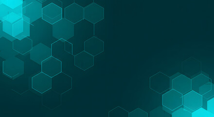Hexagons pattern. Geometric abstract background with simple hexagonal elements. Medical, technology, or science design.