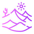 © afif - desert gradient icon