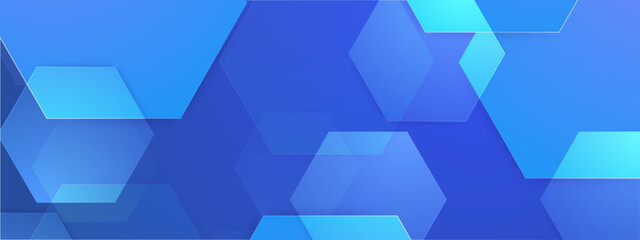 blue abstract dynamic background of hexagons, ideal for technology concepts, science visuals, digital designs, and modern presentations